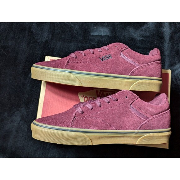 Vans Seldan Suede Port Wine/Gum Mens Shoes VN0A4TZEK10 Maroon Size 8.5 - Picture 1 of 11